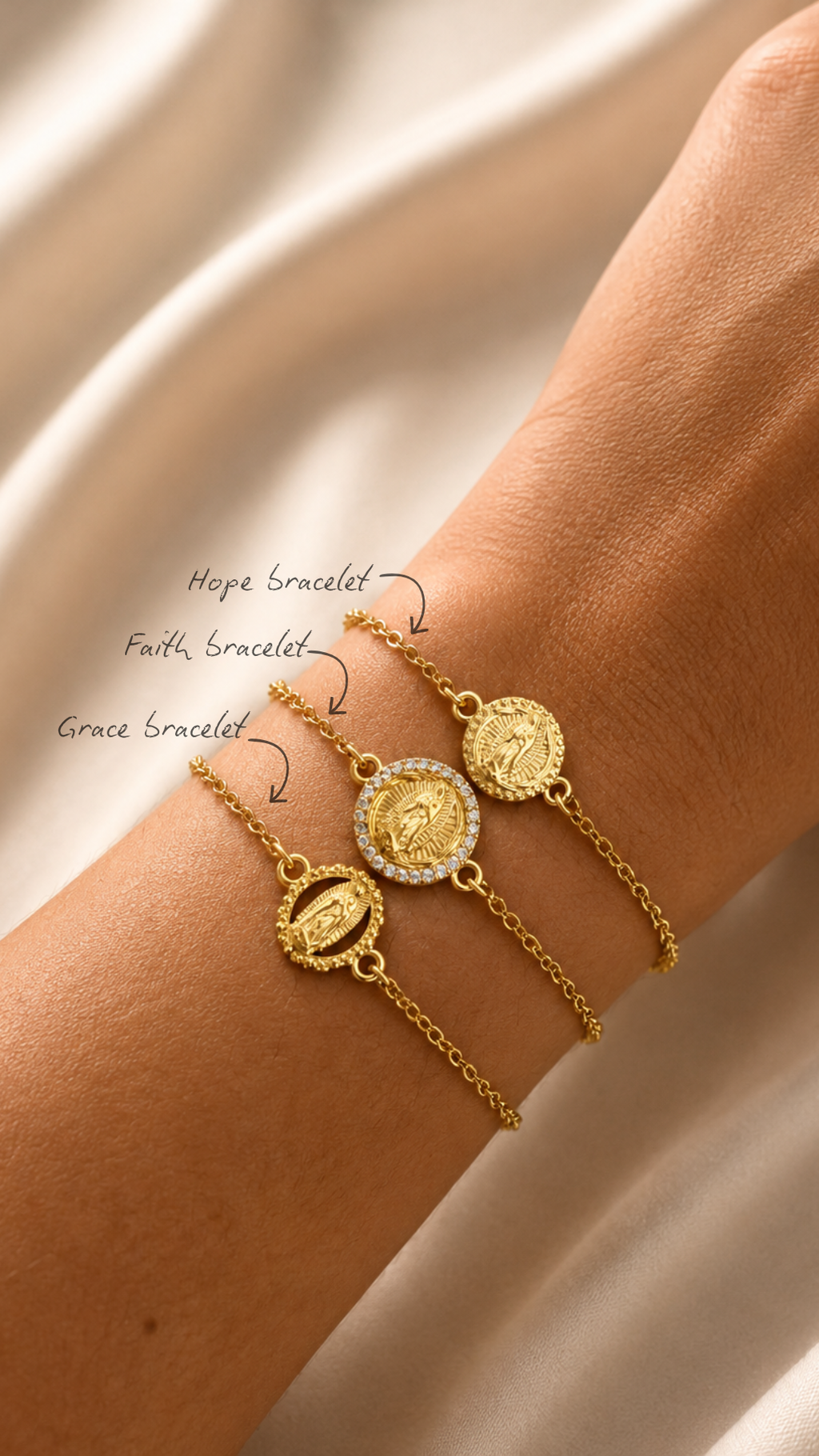 Blessed mother bracelet
